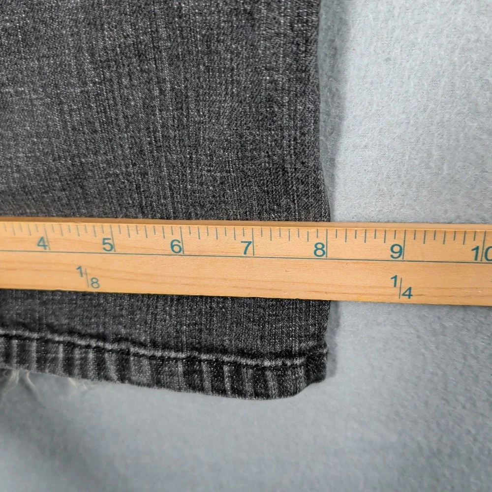 Levis‎ Jeans Womens 13M Black Ripped Denim Low Rise Distressed Straight Leg